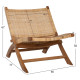 Καρεκλα lounge αναδιπλουμενη antil hm9379.01 μασιφ ξυλο τeak φυσικο 66x77x67yεκ. **
