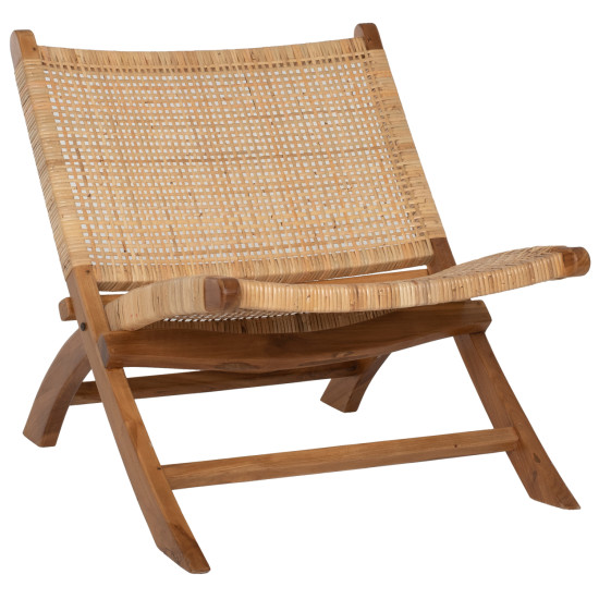Καρεκλα lounge αναδιπλουμενη antil hm9379.01 μασιφ ξυλο τeak φυσικο 66x77x67yεκ. **