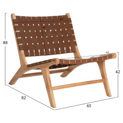 Καρεκλα felipe hm9384.01 μασιφ ξυλο τeak φυσικο 65x82x88yεκ. **