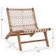Πολυθρονα antib hm9466.01 τεακ ξυλο nylon σχοινι λευκο 65x77x68υεκ. **