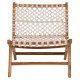 Πολυθρονα antib hm9466.01 τεακ ξυλο nylon σχοινι λευκο 65x77x68υεκ. **