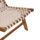 Πολυθρονα antib hm9466.01 τεακ ξυλο nylon σχοινι λευκο 65x77x68υεκ. **