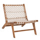 Πολυθρονα antib hm9466.01 τεακ ξυλο nylon σχοινι λευκο 65x77x68υεκ. **
