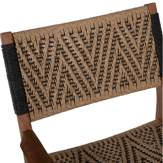 Πολυθρονα τραπεζαριασ τεακ ξυλο συνθετικο σχοινι 58x67x83yεκ.hm9383.01 ** Πολυθρονα τραπεζαριασ τεακ ξυλο συνθετικο σχοινι 58x67x83yεκ.hm9383.01 **