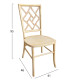 Καρεκλα απο ξυλο τοον white wash 44.5x48x96υεκ.hm9410.05 **