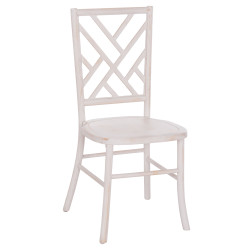 Καρεκλα απο ξυλο τοον white wash 44.5x48x96υεκ.hm9410.05 **