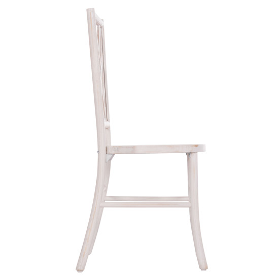 Καρεκλα απο ξυλο τοον white wash 44.5x48x96υεκ.hm9410.05 **