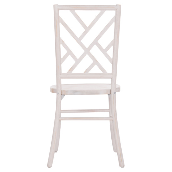 Καρεκλα απο ξυλο τοον white wash 44.5x48x96υεκ.hm9410.05 **