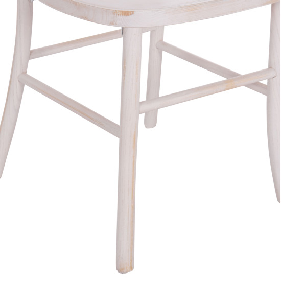 Καρεκλα απο ξυλο τοον white wash 44.5x48x96υεκ.hm9410.05 **