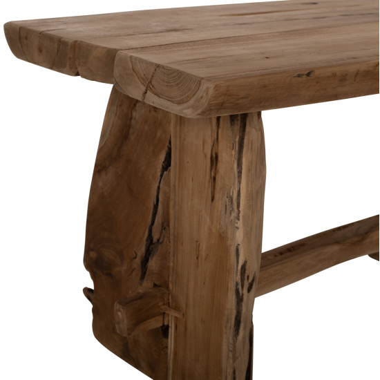 Παγκακι yedi hm9347 απο μασιφ ξυλο teak φυσικο 80x40x44y εκ. **