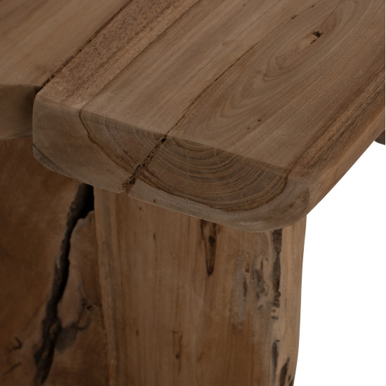 Παγκακι yedi hm9347 απο μασιφ ξυλο teak φυσικο 80x40x44y εκ. **