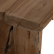 Παγκακι yedi hm9347 απο μασιφ ξυλο teak φυσικο 80x40x44y εκ. **