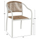 Πολυθρονα αλουμινιου λευκο με pe rattan wicker hm5856.01 57x63x80yεκ. **