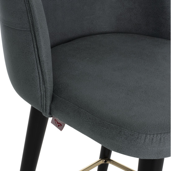 Σκαμπο επαγγελματικο marcello hm9280.20 τ.nubuck γκρι ξυλινο 50x58x100υεκ. **