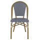 Καρεκλα bamboo look μπλε-λευκο hm5860.02 46x56x88y εκ. **