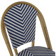 Καρεκλα bamboo look μπλε-λευκο hm5860.02 46x56x88y εκ. **