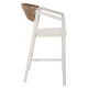 Σκαμπο αλουμινιου hm5892.12 μεσαιου υψουσ rattan & textline λευκο μπεζ 55x56,5x99y **