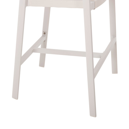 Σκαμπο αλουμινιου hm5892.12 μεσαιου υψουσ rattan & textline λευκο μπεζ 55x56,5x99y **