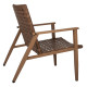 Πολυθρονα felipe hm5868.01 μεταλλο οψη ξυλου & rattan δερμα-look 63,5x75,5x77εκ. **