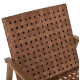 Πολυθρονα felipe hm5868.01 μεταλλο οψη ξυλου & rattan δερμα-look 63,5x75,5x77εκ. **