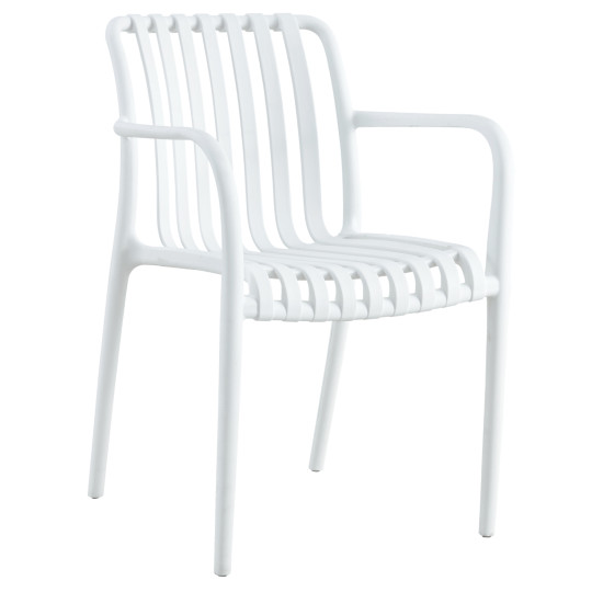 Πολυθρονα πολυπροπυλενιου tippy hm5940.01 λευκη 55x55x81υεκ. **