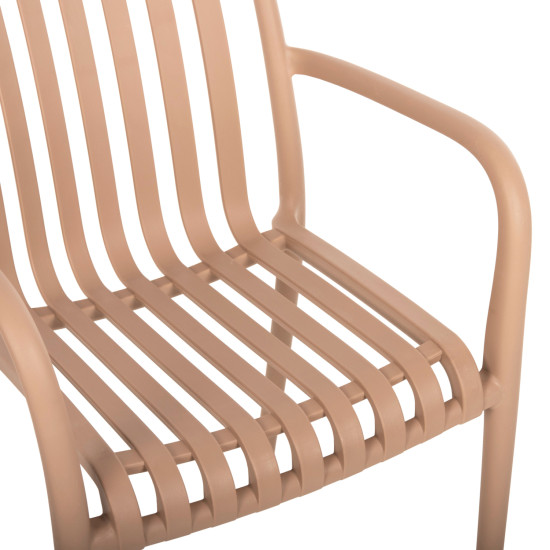 Πολυθρονα πολυπροπυλενιου tippy hm5940.03 καπουτσινο 55x55x81υεκ. ** Πολυθρονα πολυπροπυλενιου tippy hm5940.03 καπουτσινο 55x55x81υεκ. **