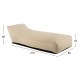 Πουφ tanea hm5807.01 μπεζ με uv protection 80x210x45-60 εκ. **