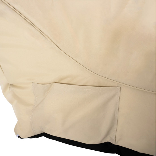 Πουφ tanea hm5807.01 μπεζ με uv protection 80x210x45-60 εκ. **