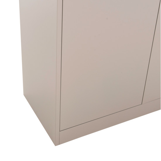 Ντουλαπα μεταλλικη clod hm5961.11 2φυλλη με χωρισμα ανοιχτο γκρι 90χ40χ180yεκ. **