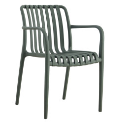 Πολυθρονα πολυπροπυλενιου tippy hm5940.07 dark olive 55x55x81υεκ. **