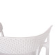 Πολυθρονα πολυπροπυλενιου perfoe hm5941.01 λευκη 56x50.5x73υεκ. **