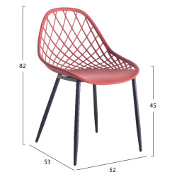ΚΑΡΕΚΛΑ ΠΟΛΥΠΡΟΠΥΛΕΝΙΟΥ LIO ΚΟΚΚΙΝΗ ΜΕ ΜΕΤΑΛΛΙΚΑ ΠΟΔΙΑ ΜΑΥΡΑ 52x53x82Υεκ. HM9524.06 - 2τεμ ** ΚΑΡΕΚΛΑ ΠΟΛΥΠΡΟΠΥΛΕΝΙΟΥ LIO ΚΟΚΚΙΝΗ ΜΕ ΜΕΤΑΛΛΙΚΑ ΠΟΔΙΑ ΜΑΥΡΑ 52x53x82Υεκ. HM9524.06 - 2τεμ **