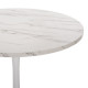 Τραπεζι τραπεζαριασ rollo hm9421.01 στρογγυλο white marble φ90x74y εκ. **