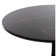 Τραπεζι τραπεζαριασ rollo hm9421.02 στρογγυλο black marble φ90x74 εκ. **