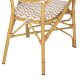 Πολυθρονα αλουμινιου bamboo look φυσικο - λευκο hm5928.03 55x58x95 εκ. **