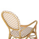 Πολυθρονα αλουμινιου bamboo look φυσικο - λευκο hm5928.03 55x58x95 εκ. **