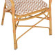 Πολυθρονα αλουμινιου bamboo look φυσικο - λευκο hm5928.03 55x58x95 εκ. **