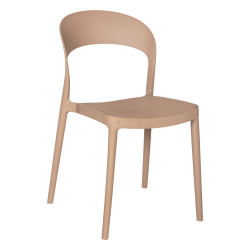 Καρεκλα πολυπροπυλενιου καπουτσινο cleo hm5936.03 49x54,5x80,5y εκ. **