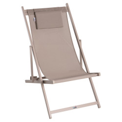 Σεζλονγκ επαγγελματικη kea hm5076.03 αλουμινιο & textilene σαμπανι 59,5x102,5x94υεκ **