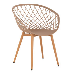 ΠΟΛΥΘΡΟΝΑ ΠΟΛΥΠΡΟΠΥΛΕΝΙΟΥ ΚΑΠΟΥΤΣΙΝΟ ΜΕΤΑΛΛΙΚΑ ΠΟΔΙΑ ARIADNE HM8001.13 63x56x80Y εκ. - 4τεμ ** ΠΟΛΥΘΡΟΝΑ ΠΟΛΥΠΡΟΠΥΛΕΝΙΟΥ ΚΑΠΟΥΤΣΙΝΟ ΜΕΤΑΛΛΙΚΑ ΠΟΔΙΑ ARIADNE HM8001.13 63x56x80Y εκ. - 4τεμ **