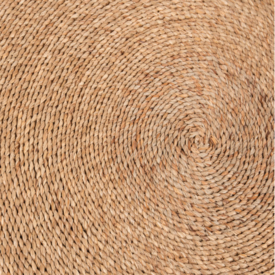 Χαλι στρογγυλο crater hm7848 mendong grass σε φυσικο χρωμα φ120εκ. **