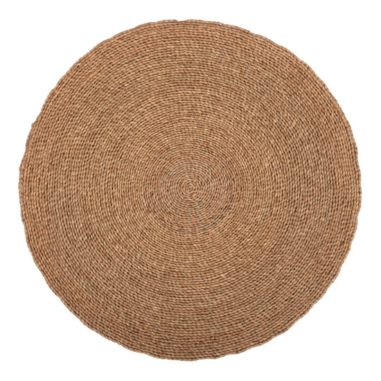 Χαλι στρογγυλο crater hm7848 mendong grass σε φυσικο χρωμα φ120εκ. **