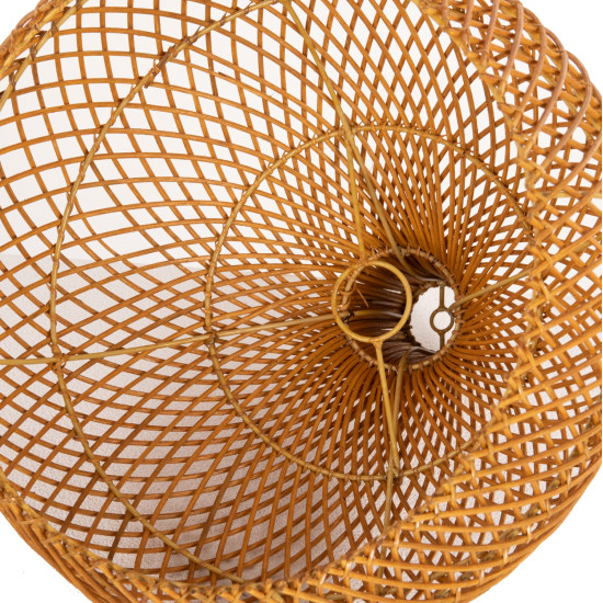 Φωτιστικο οροφησ κρεμαστο hm7881 rattan σε φυσικο χρωμα φ41x137υεκ. **