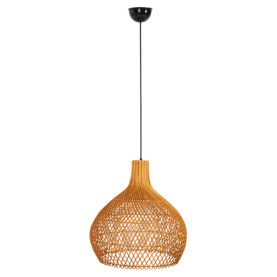 Φωτιστικο οροφησ κρεμαστο hm7881 rattan σε φυσικο χρωμα φ41x137υεκ. **
