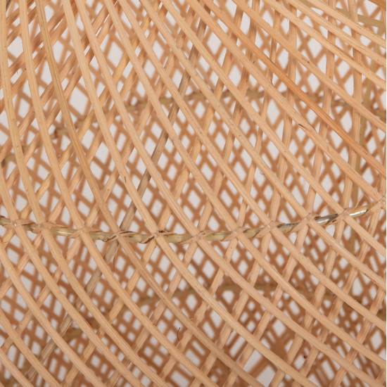 Φωτιστικο οροφησ κρεμαστο hm7882 rattan σε φυσικο χρωμα φ49x157υεκ. **