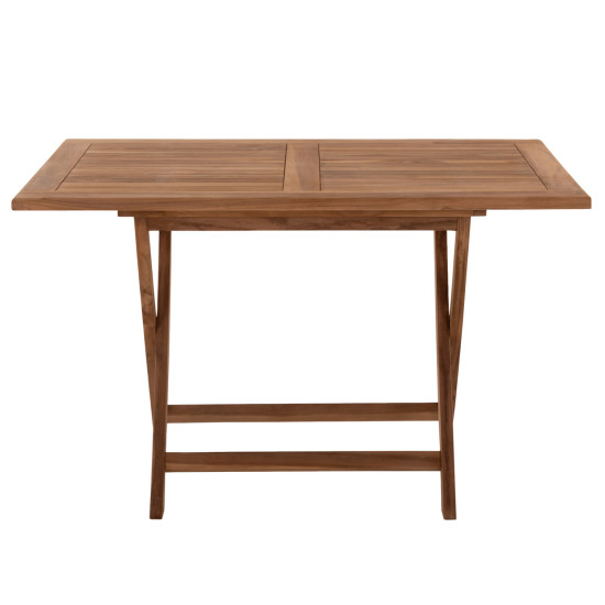 Τραπεζι τραπεζαριασ kendall πτυσσομενο hm9542 teak σε φυσικο χρωμα 120x80x75yεκ. **