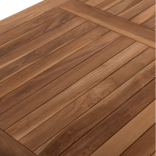 Τραπεζι τραπεζαριασ kendall πτυσσομενο hm9542 teak σε φυσικο χρωμα 120x80x75yεκ. **