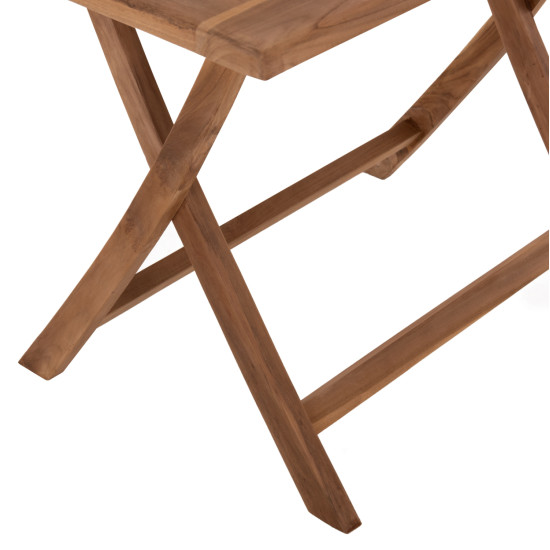 Τραπεζι τραπεζαριασ kendall πτυσσομενο hm9542 teak σε φυσικο χρωμα 120x80x75yεκ. **