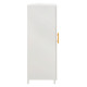 Μεταλλικο ντουλαπι βιτρινα caril hm9571.02 λευκο 80x37-40x102yεκ. **