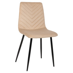 ΚΑΡΕΚΛΑ LATRELL HM8587.05 ΒΕΛΟΥΔΟ ΕΚΡΟΥ ΜΕ ΜΑΥΡΑ ΜΕΤΑΛΛΙΚΑ ΠΟΔΙΑ 43x54x88Υεκ. - 4τεμ ** ΚΑΡΕΚΛΑ LATRELL HM8587.05 ΒΕΛΟΥΔΟ ΕΚΡΟΥ ΜΕ ΜΑΥΡΑ ΜΕΤΑΛΛΙΚΑ ΠΟΔΙΑ 43x54x88Υεκ. - 4τεμ **